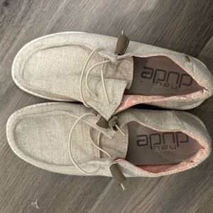 Hey Dude Womens Cream Loafers